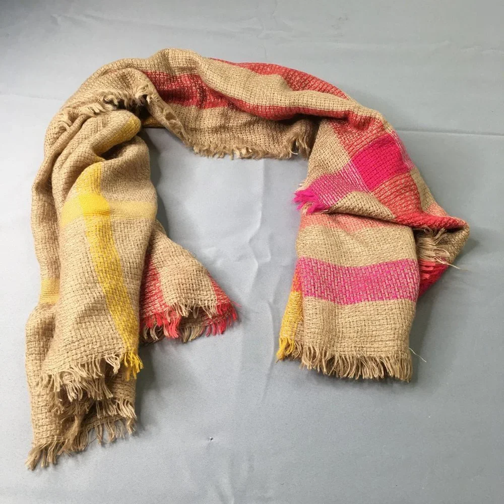 Anne Klein Scarf Womens Red Brown 47